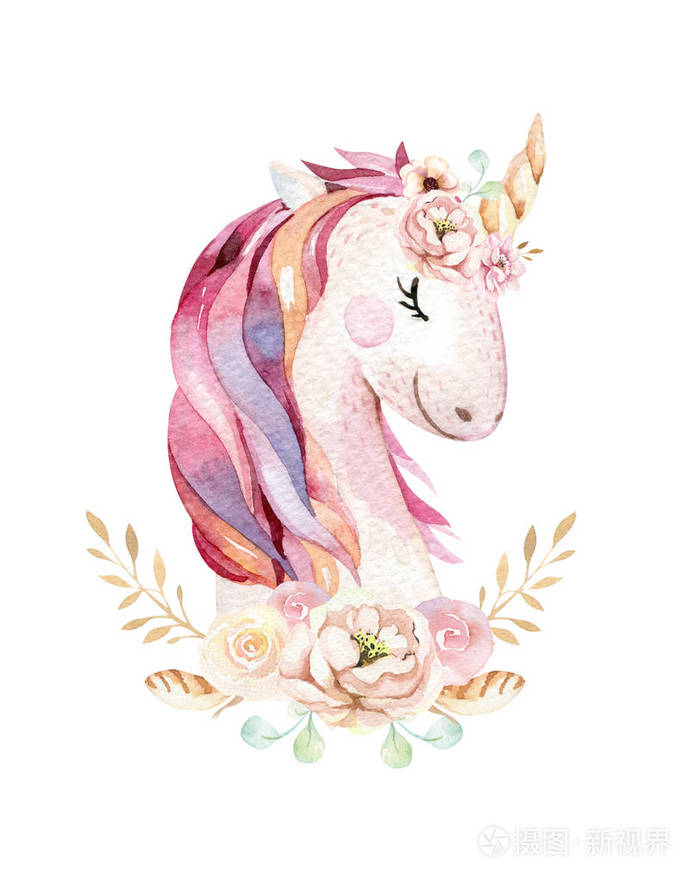 时尚粉红色卡通马马