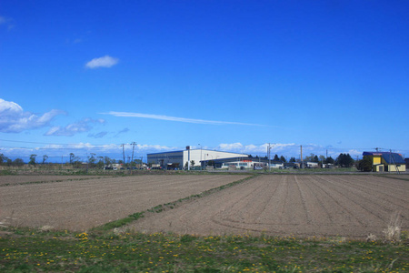 从札幌到哈科达特的火车窗口