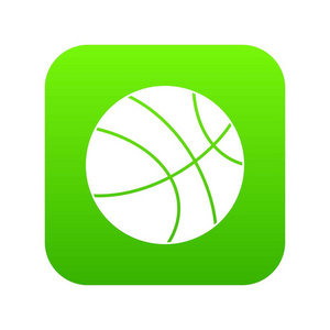 篮球球图标数字绿色