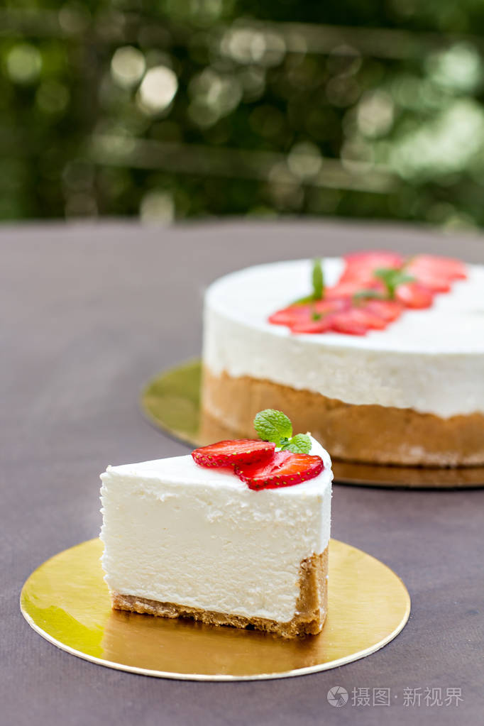 草莓芝士蛋糕草莓蛋糕装饰