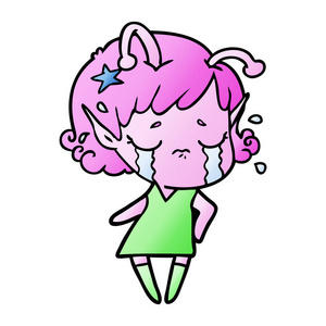 卡通不开心外星人图片