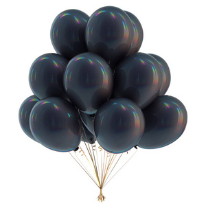 气球黑束生日派对装饰节日气球