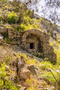 s tomb, sarcophagus in Olympos ancient site in Antalya, Turkey. 