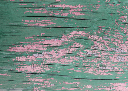 旧的木制背景与残留在木材上的旧油漆碎片。一棵老树的质地, 板上涂有油漆, 老式背景剥落油漆。旧蓝板, 漆破, 复古, 宇