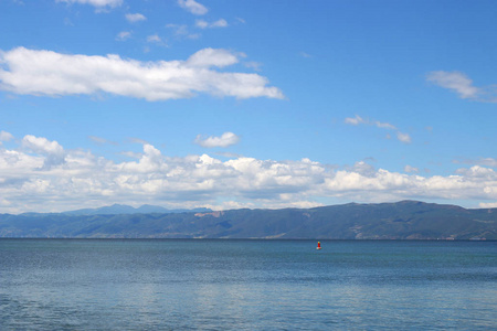 奥赫里德湖马其顿景观夏季