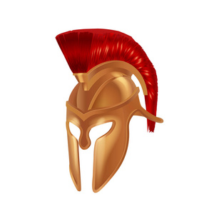 现实主义的斯巴达古希腊, 罗马头盔。青铜防护帽