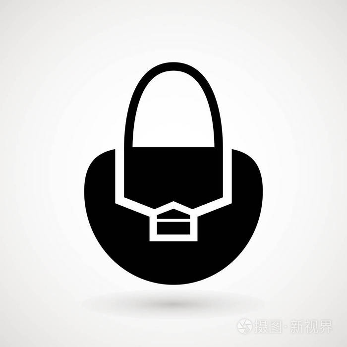 女人包粗略的标志箱包店logo手袋店在白色背景上隔离的矢量插图时尚与