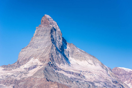 瑞士马特霍恩泽马特的风景。