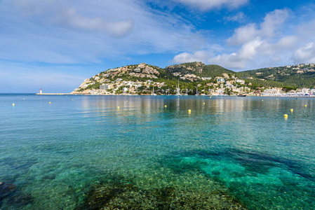 Andratx, Mallorca  old village in bay with beautiful coast