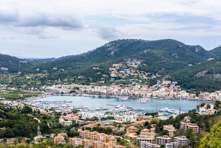 Andratx, Mallorca  old village in bay with beautiful coast