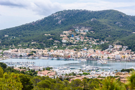 Andratx, Mallorca  old village in bay with beautiful coast