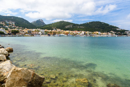 Andratx, Mallorca  old village in bay with beautiful coast