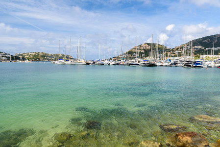 Andratx, Mallorca  old village in bay with beautiful coast