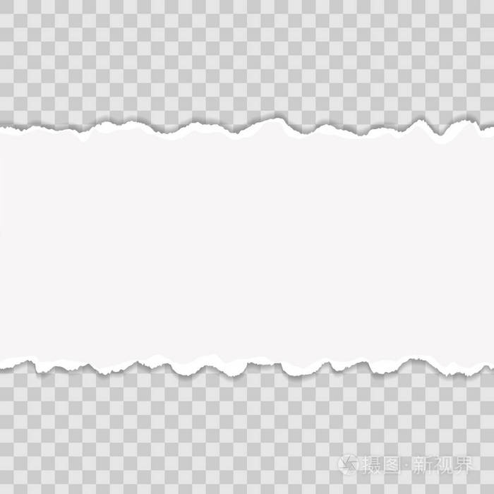 彩色撕纸边缘的创造性矢量插图.艺术设计.现实的彩色横幅网页, 打印.