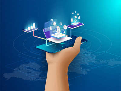 数据化平台中心图片-数据化平台中心素材-数据化平台中心插画-摄图新