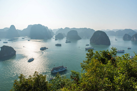 越南哈龙湾的美丽景色