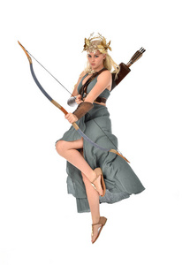 站在白色背景上的姿势.照片