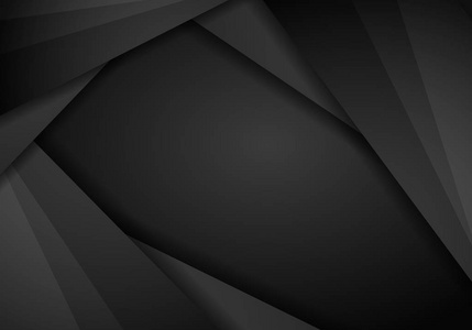 抽象金属现代黑色框架设计创新概念布局背景。 技术背景与金属横幅。 黑暗的抽象背景。 矢量插图EPS10。