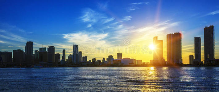 迈阿密城市夜景