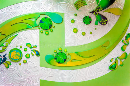 浮雕艺术背景墙彩色图案背景浮雕墙照片