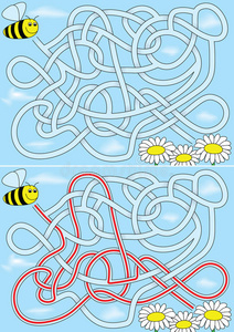 蜜蜂迷宫图片