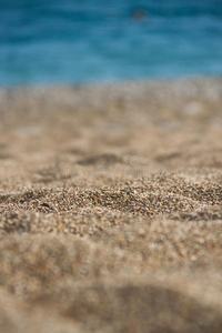 沙滩和大海的夏日背景