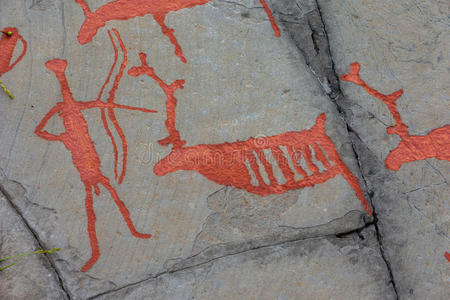 阿尔塔岩画照片