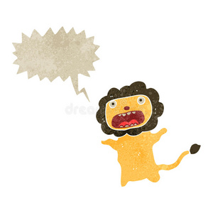 胆小的狮子图片