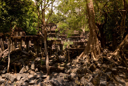 在孟美拉的Temel遗址，位于吴哥寺城以北32公里，靠近柬埔寨西部的暹粒市。