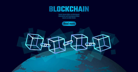 blockchain 立方体链符号的平方码大数据流信息.