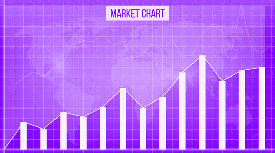 商业数据财务图表的创意向量插图。财务图艺术设计。增长, 下跌的市场股票分析图形集。概念图形报表元素。利润汇总工具