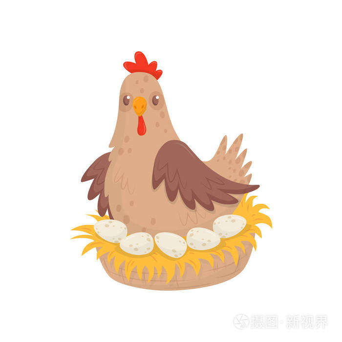 家禽.家禽养殖主题.广告海报或横幅的平面矢量