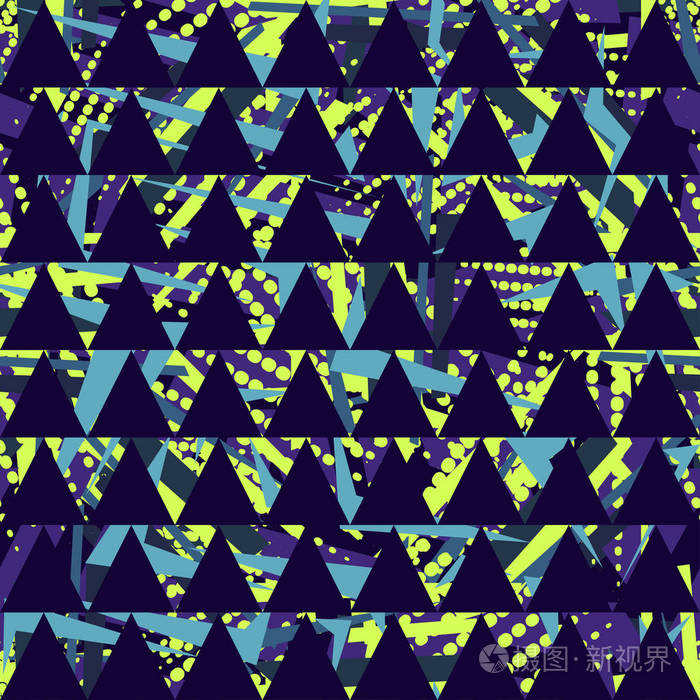 创意背景与点几何图形有趣的壁纸纺织品和织物. 时尚风格. 色彩鲜 ..