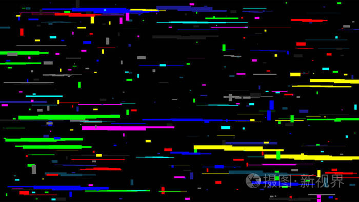 创意矢量插图电视屏幕故障噪声纹理隔离在透明背景上. 艺术设计.