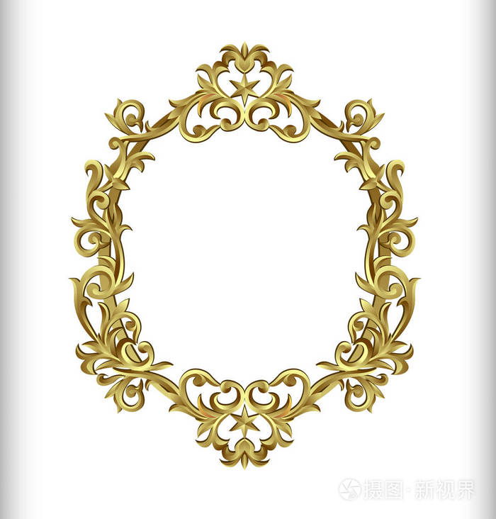 框架与角线花卉为图片矢量设计装饰图案风格.