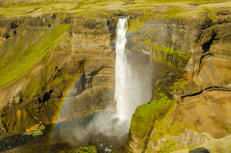 冰岛美丽的瀑布