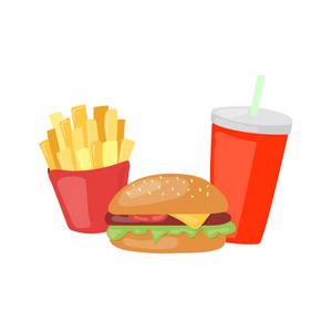 吃垃圾食品卡通图片-吃垃圾食品卡通素材-吃垃圾食品卡通插画-摄图新