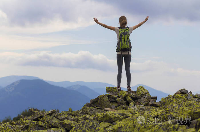 旅游旅游和攀岩概念.