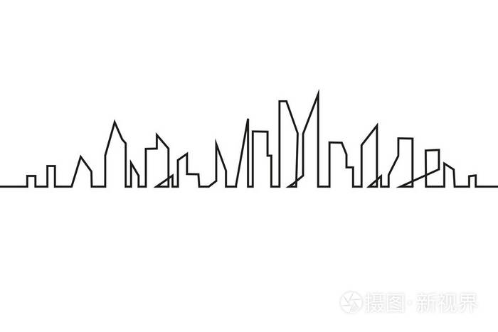 下载小样发票合同问题/举报城市建筑景观平面样式中的城市轮廓.