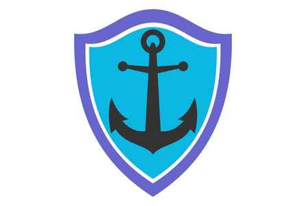 锚海洋保护标志图标照片