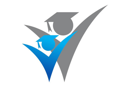 毕业生标志矢量标志图标矢量照片