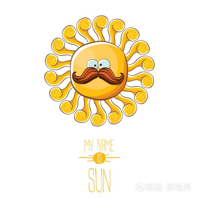 矢量时髦卡通风格的夏日太阳性格被隔绝在白色背景上 我的名字是太阳概念插图 时髦的孩子夏天字符以眼睛和嘴插画 正版商用图片128h03 摄图新视界 矢量时髦卡通风格的夏日太阳性格被隔绝在白色背景上 我的名字是太阳概念插图 时髦的孩子夏天字符以眼睛和嘴插画 正版商用图片128h03 摄图新视界