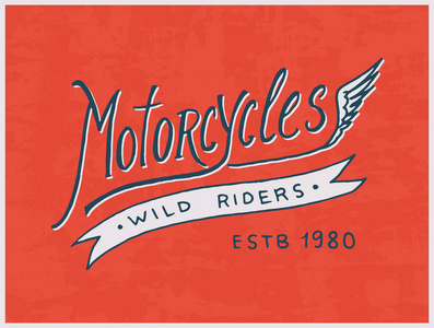 车手或车手俱乐部模板。老式的标志, t恤的标签徽章。单色复古风格。经典运动摩托车与赛车汽油。手绘雕刻画