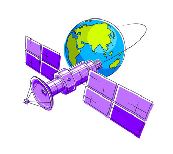 空间卫星天线图片-空间卫星天线素材-空间卫星天线插画-摄图新视界