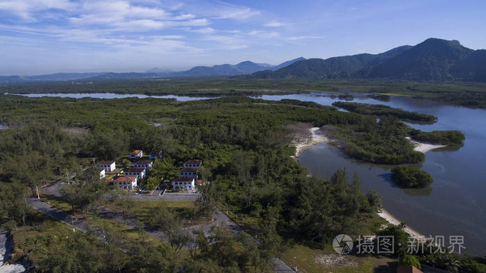 海滩和天堂的地方，精彩的海滩遍布世界各地，Marambaia海滩，里约热内卢，巴西，南美洲。桑德班克，Marambaiamore