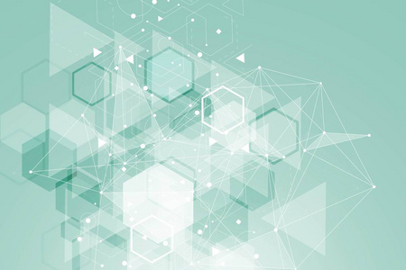 虚拟抽象背景与微粒, 分子结构为医学, 技术, 化学, 科学.