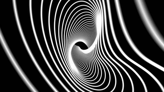 时尚背景的曲线线在动态运动, 白色的黑色.流动的白线创建抽象形状.