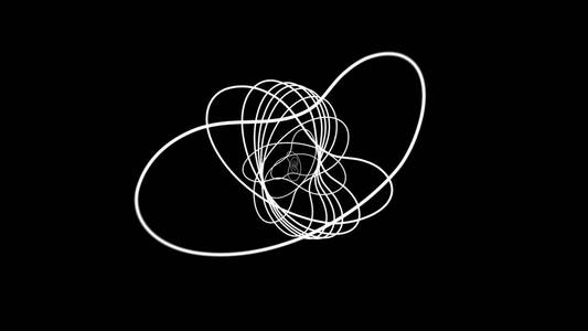 时尚背景的曲线线在动态运动, 白色的黑色.流动的白线创建抽象形状.