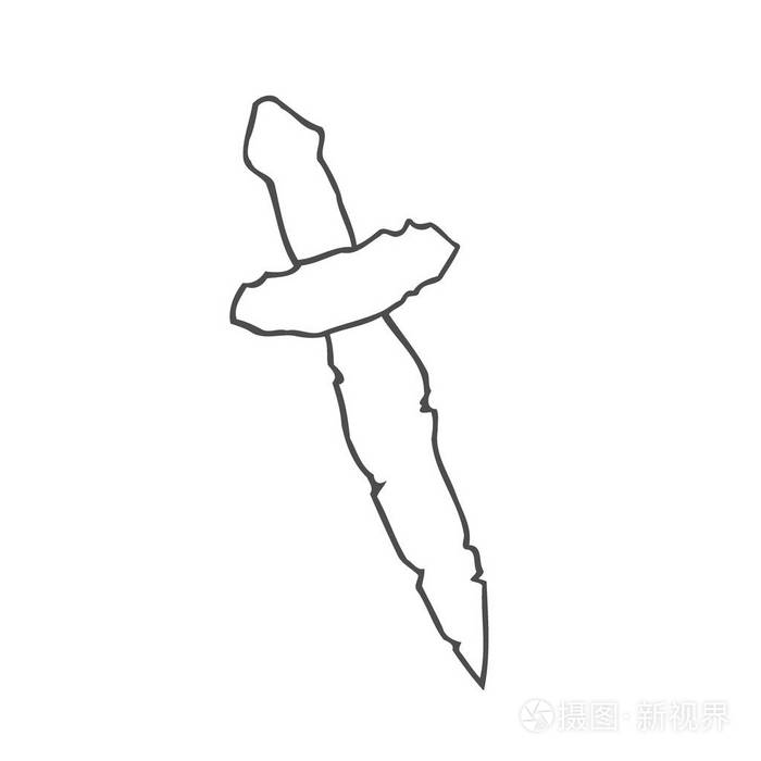 匕首简笔画大全图片