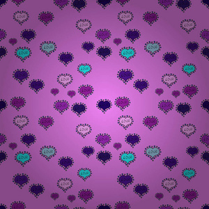 s Day card seamless background pattern heart. Cute pink, violet